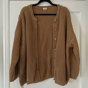 The Simple Folk Co Chunky Cardigan in Caramel